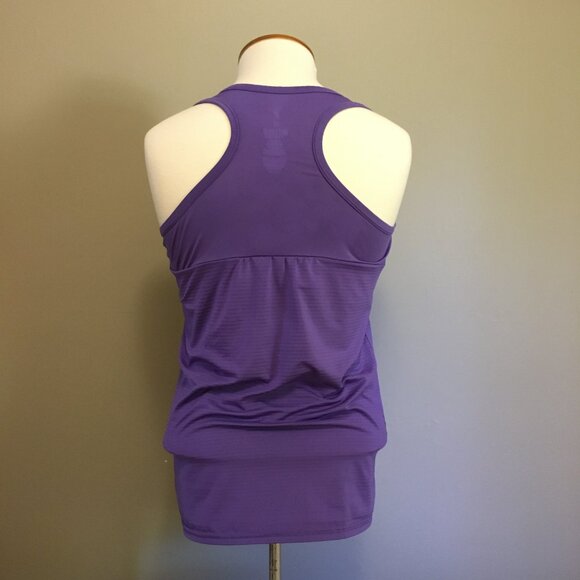 Purple Striped Racerback Tank Top - Picture 3 of 14